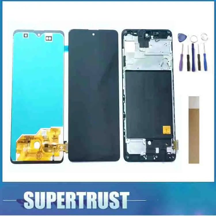 ЖК-дисплей с рамкой для Samsung Galaxy A51 A515 A515F A515F/DS A515FD A515FN/DS сенсорный экран цифровым