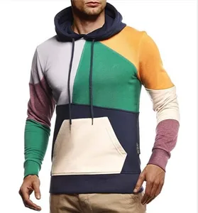 Men's Clothing 2020 Autumn and Winter Hot Style Color Matching Men's Sweatshirt Pullover Plus Size Hooded Casual Men's Hoodies 10 item image