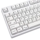 135 клавиши, минималистские белые клавиши PBT, колпачки для клавиш с сублимационной печатью в виде вишневого профиля для механической клавиатуры GK61 K70 G710, клавиши с раскладкой iso