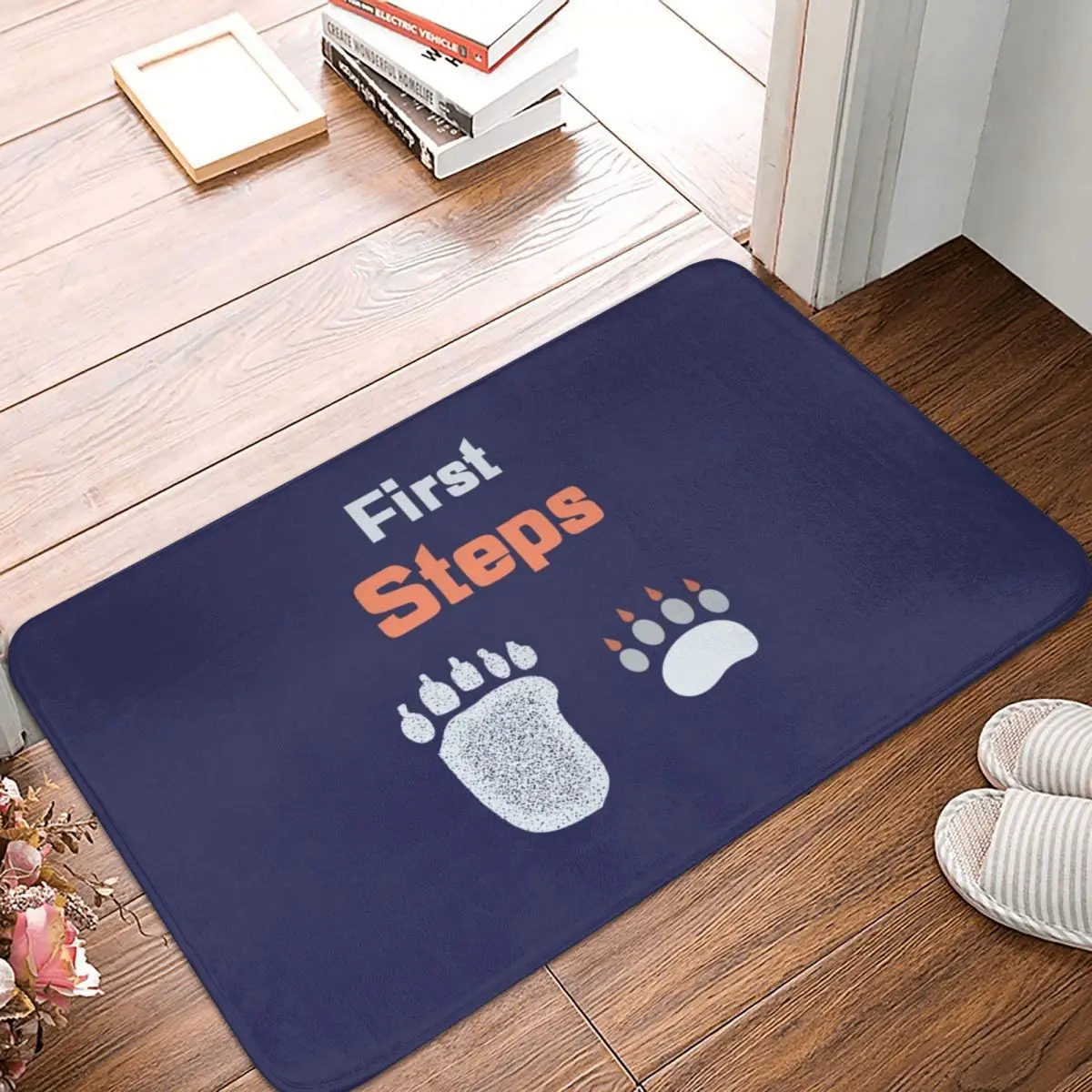 

Doormat First Steps Polyester Doormat Rug carpet Mat Footpad Non-slip Water oil proofEntrance Kitchen Bedroom balcony Cartoon