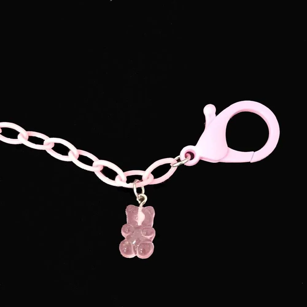 

1 Pcs Candy Color Chain Lanyard For Women Girls Neck Chain Accessories Neck Strap Holder Jewelry Anti-Lost Chain Lanyard