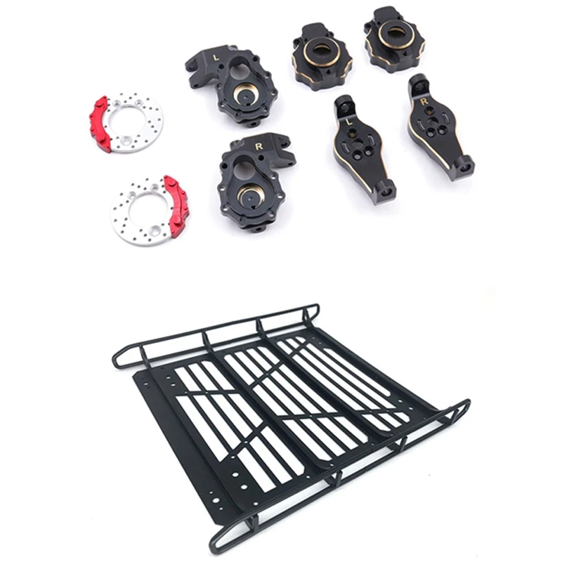 

Luggage Rack Frame for Traxxas TRX6 TRX-6 Mercedes 6X6 & Brass Axis Steering Cup Cover Brake Caliper Front Hub Carrier