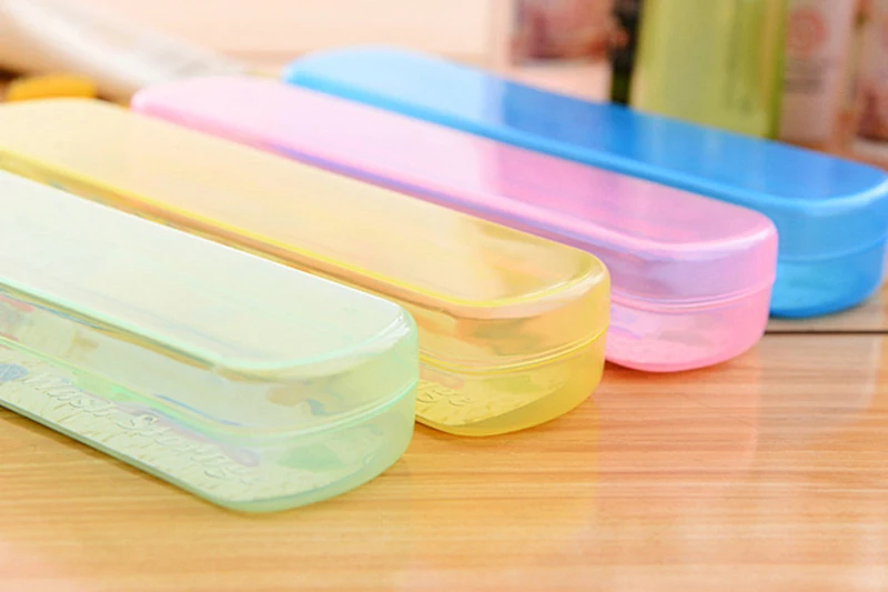 

Portable Outdoor Travel Toothbrush Toothpaste Storage Box Only Empty Holder Toilet Accessories Organizer Cover Cases Recycling #