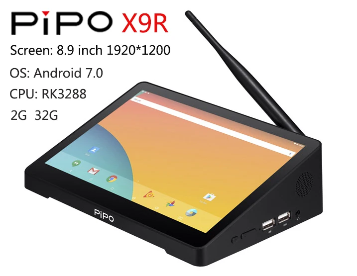 X9R Android 7.0 Pipo 7 дюймов X8R/8,9 дюймов X9R/10,8 дюймов X10R Мини ПК RK3288/RK3399 2G 32G/4G 64G USB* 4 BT HDMI Android 7,0/Linux OS - Цвет: X9R Android 7.0