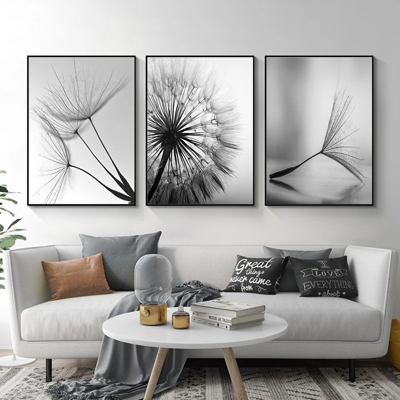 

Wall Art Laminas Decorativas Pared Cuadros Posters And Prints Living Room Bedroom Canvas Painting Dandelion Pictures for Wall