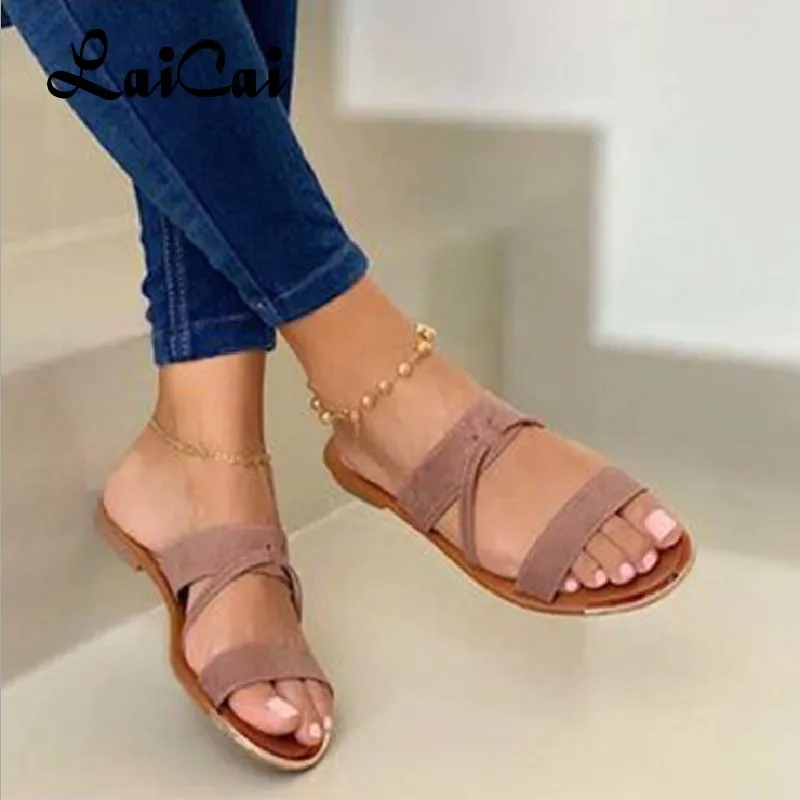 

Fashion Women Sandals Summer Shoes Clip Toe Casual Buckle Ladies Slides Fashion Beach Shoes Female Flats Slippers New Flip Flops