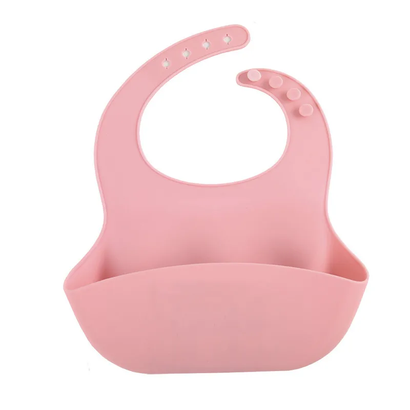 Модный силиконовый нагрудник водонепроницаемый детский одноцветные нагрудники