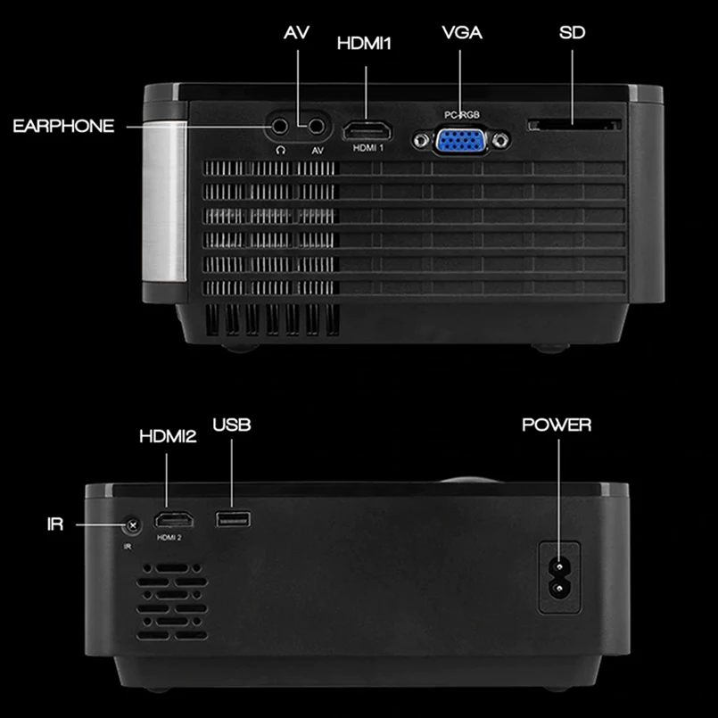 Мини проектор metsaund W5 портативный для умного дома 1080p Full Hd Android встроенный Bluetooth