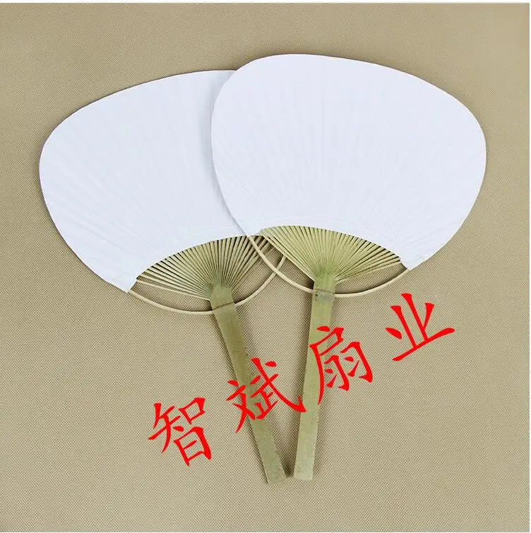 Abanicos de mano elegantes con marco de bamb&uacute;, regalos de fiesta de boda, abanico de papel de paleta, abanico espa&ntilde;ol, 100 Uds. Por lote-0