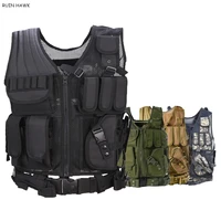 tactical molle vest army combat armed vest military gear outdoor airsoft paintball sport protective body armor