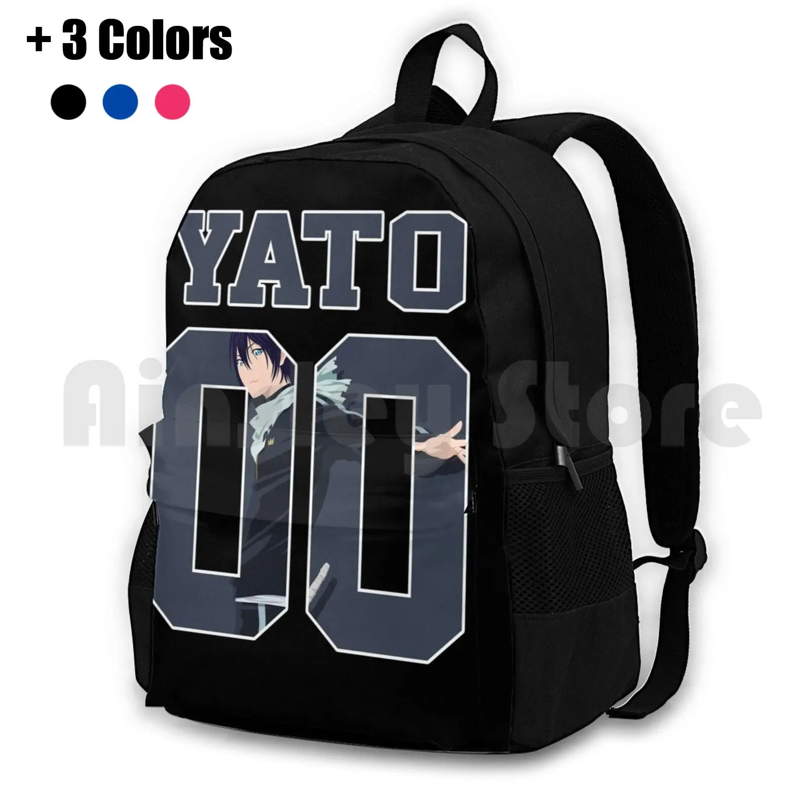 

Yato God-Noragami Jersey Outdoor Hiking Backpack Waterproof Camping Travel Noragami Stray Delivery God Yato Godness War Wethrin
