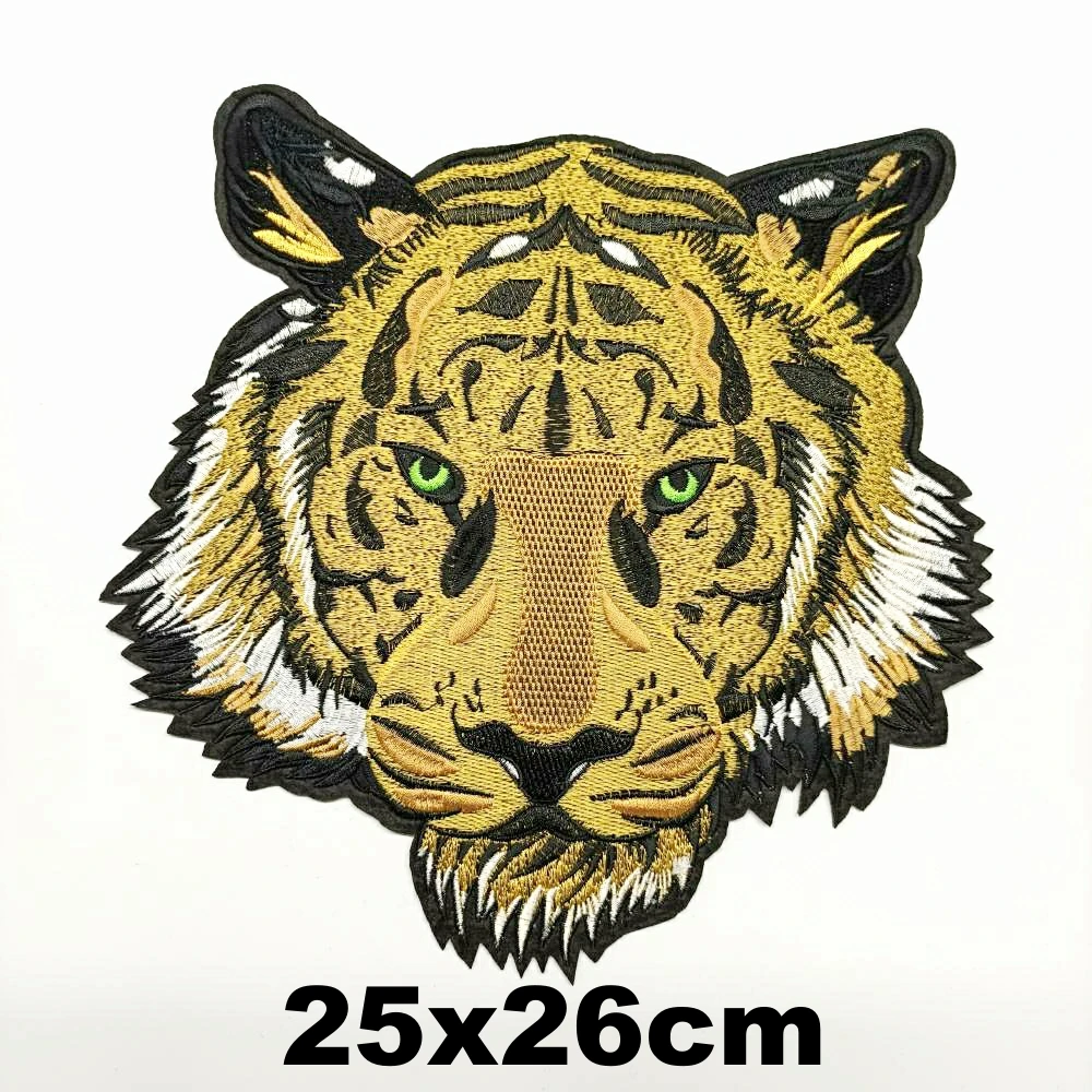 

Apparel large embroidery big tiger patch for clothing AM-322