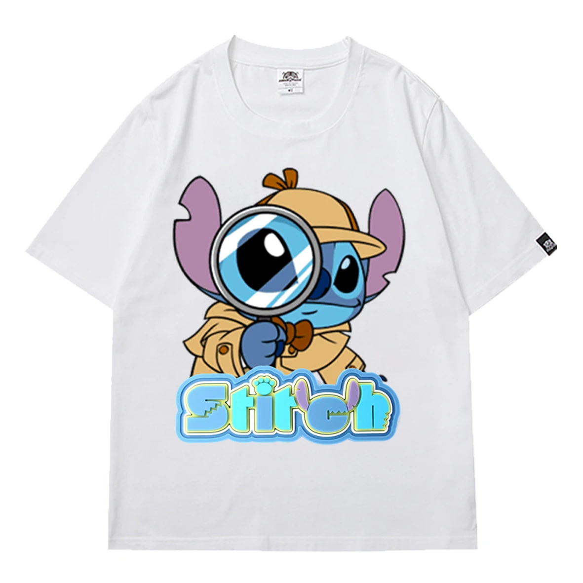 

Kawaii Stitch Printed Top Sunmer Clothes for Women Women T-shirt 2021 Short Sleeve Harajuku Cute Cartoon Casual Ladies Top Tees