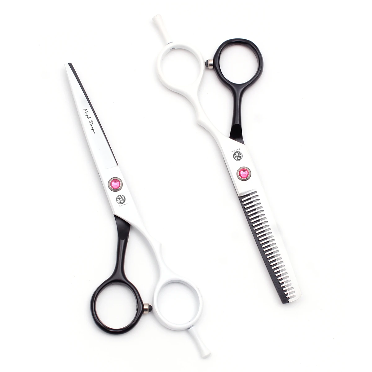 Парикмахерские ножницы для стрижки волос 5 дюйма фиолетовые драконы японская