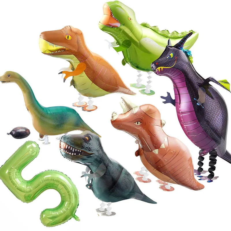 PartiesTour большой прогулочная воздушный шар с динозавром Гелий воздушные шарики в