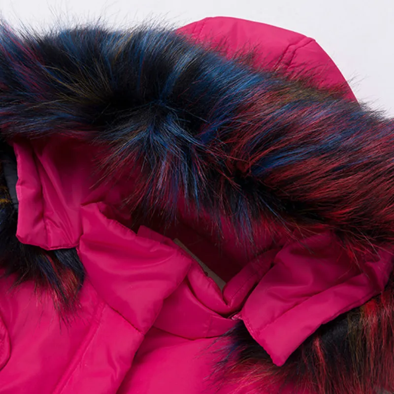 Детский пуховик куртка + комбинезон детская одежда для маленьких девочек и