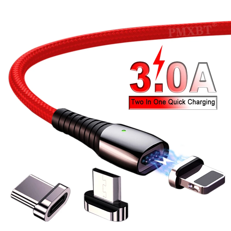 

Magnetic Micro USB Type C Charging Data Cord Cable For iPhone 13 Pro Max Xiaomi 11 Samsung Mobile Phone USB Charger Charge Cable