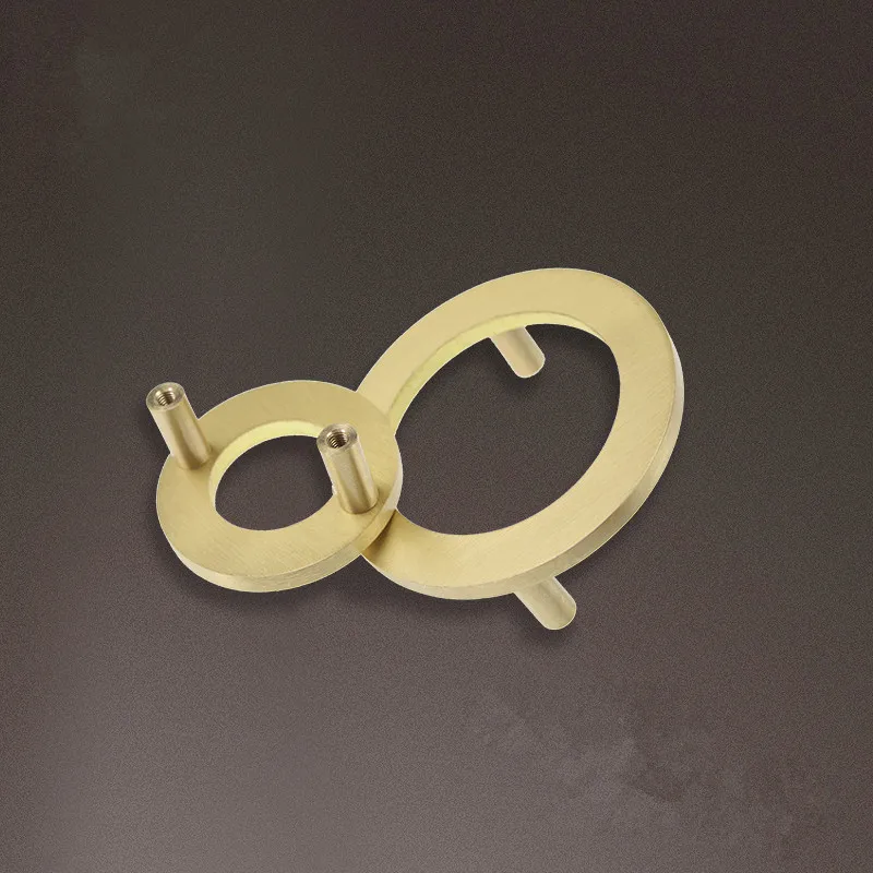 Китайская латунная ручка круглые ручки Европейский современный шкаф дверные