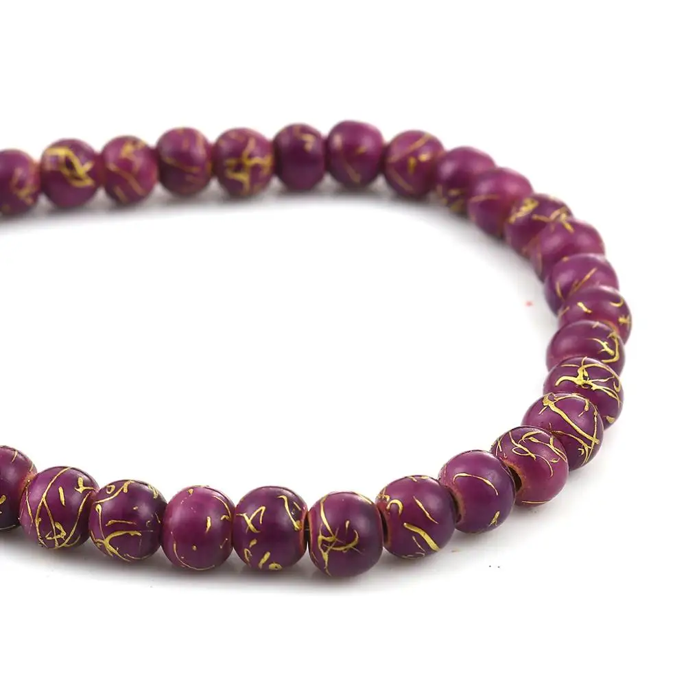 DoreenBeads модные деревянные бусины-разделители круглые зеленые подвески для