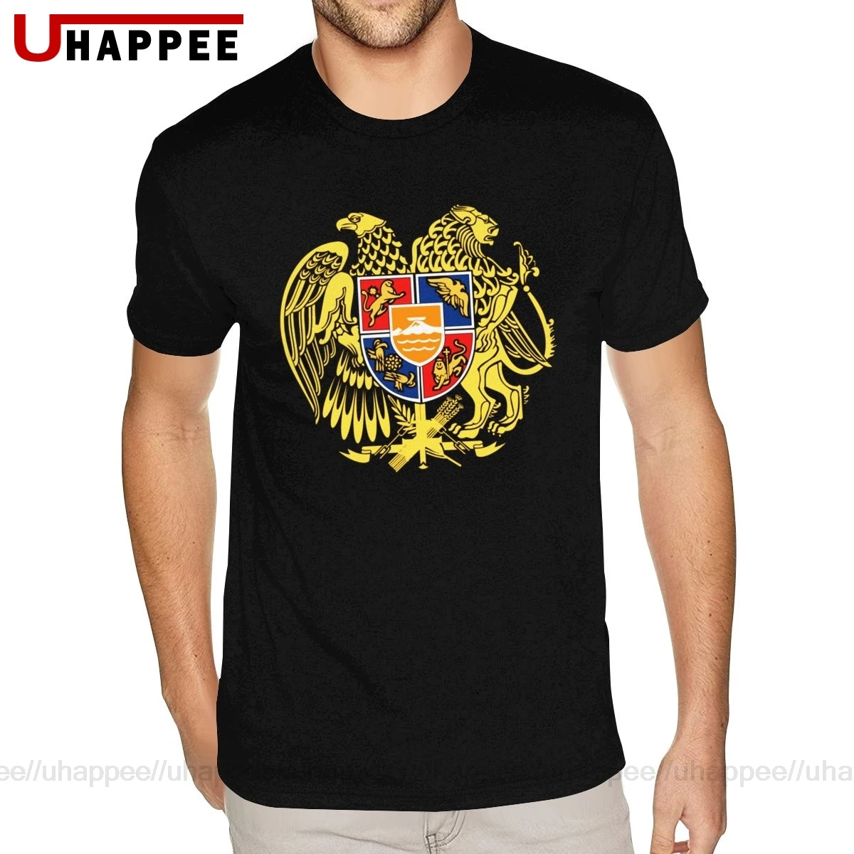 Футболка с круглым вырезом и коротким рукавом для мужчин|Мужские футболки| |