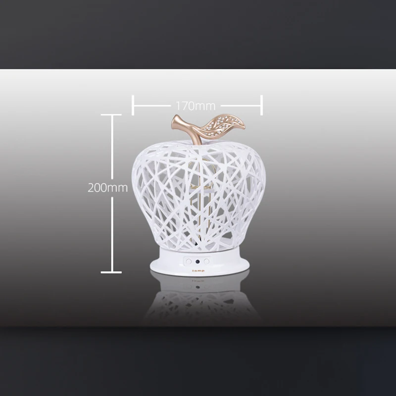 

Newly Apples Shape Hollow Art Modeling UV Sterilization Lamp USB LED Night Light with Remote Household TE889