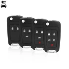 Автомобильный складной пульт дистанционного ключа оболочки сменный Футляр для ключей брелок для Chevy для Chevrolet Cruze Impala Малибу Соник Aveo Trax Epica