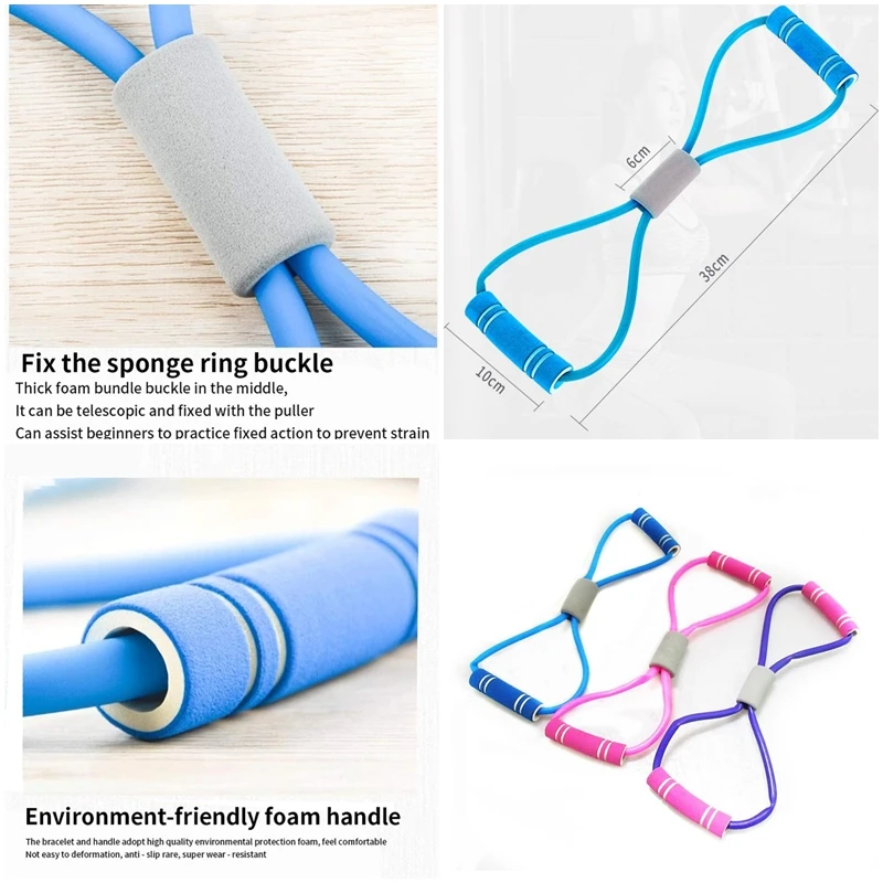 Обрезиненные диски 8 слово эластичных лент на расширитель упражнения с машинами