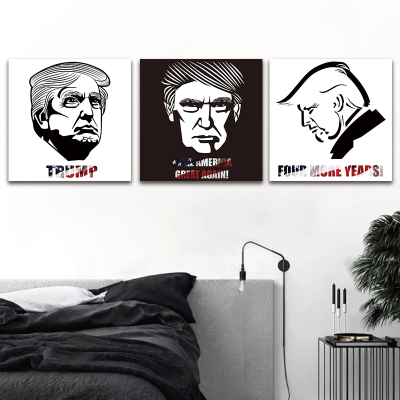 Художественный мультфильм Дональд Трамп стена искусство картина президент