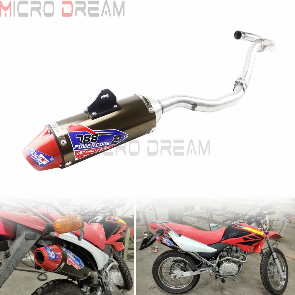 

For Honda CRF150 CRF150F CRF230 CRF230F 2003-16 Complete Muffler Exhaust Pipes Dirt Bike Motocross Exhaust Pipe Full System Kit