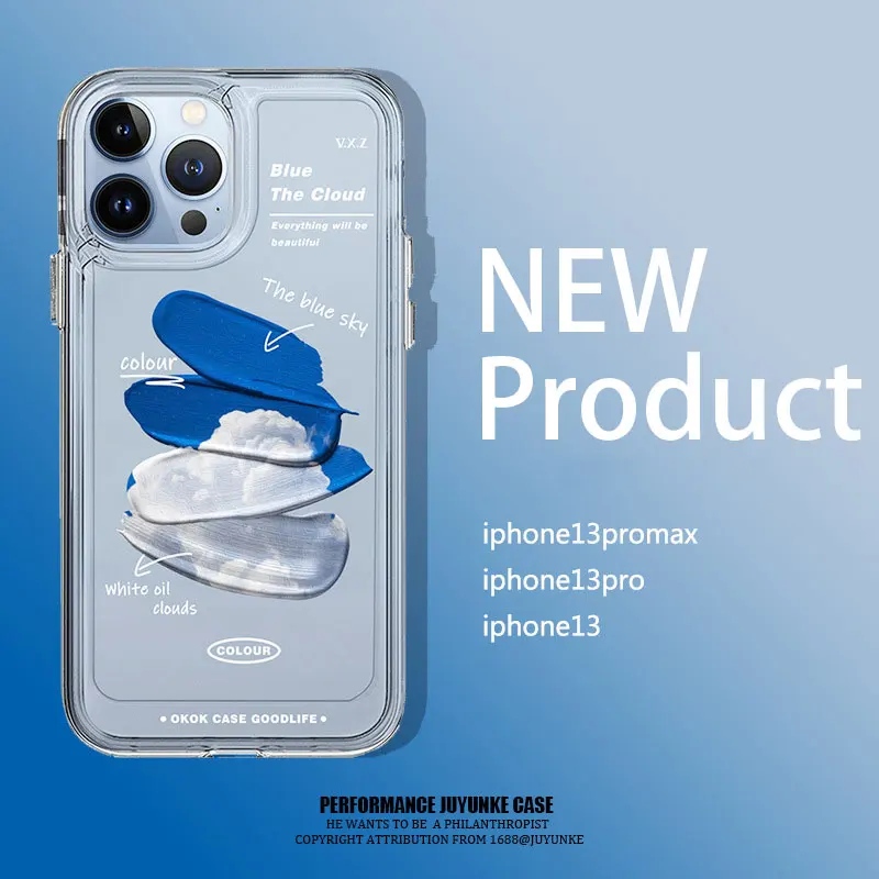 

Simple ins splashing ink art suitable for iphone13 mobile phone shell apple 12 protective shell Xsmax personality X soft shell