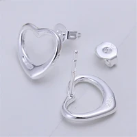 925 sterling silver simple and exquisite small and exquisite love ear stud earrings ladies ol high quality wedding party jewelry
