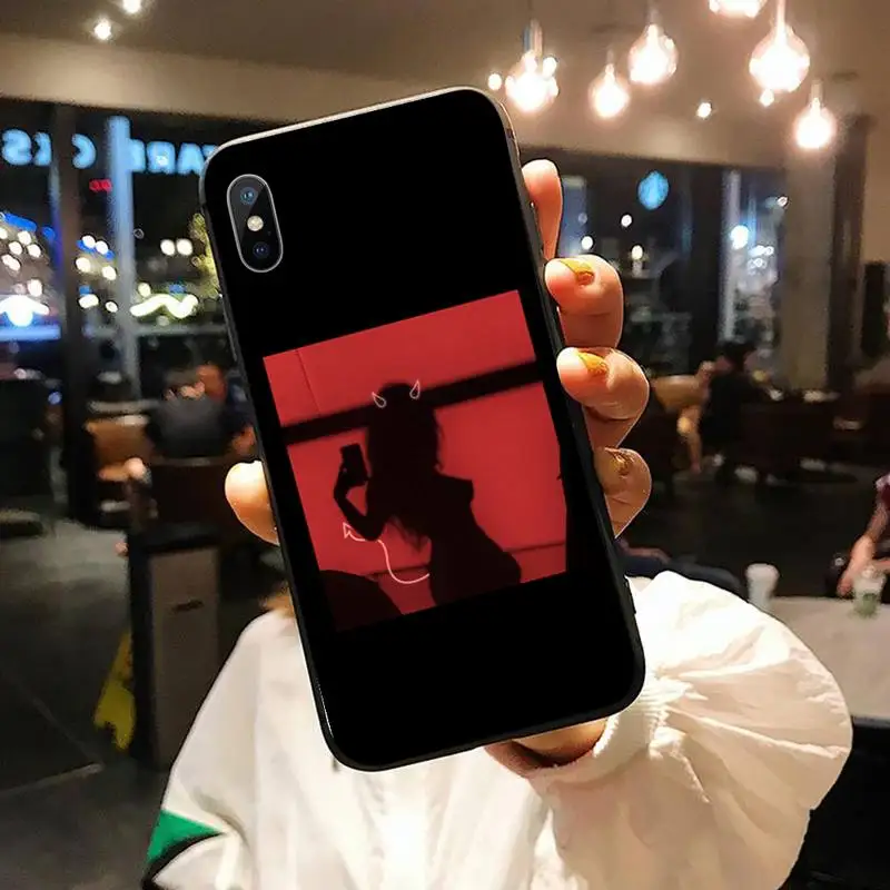 

red Sexy Devil woman girl purple Phone Case for iPhone 11 12 pro XS MAX 8 7 6 6S Plus X 5S SE 2020 XR