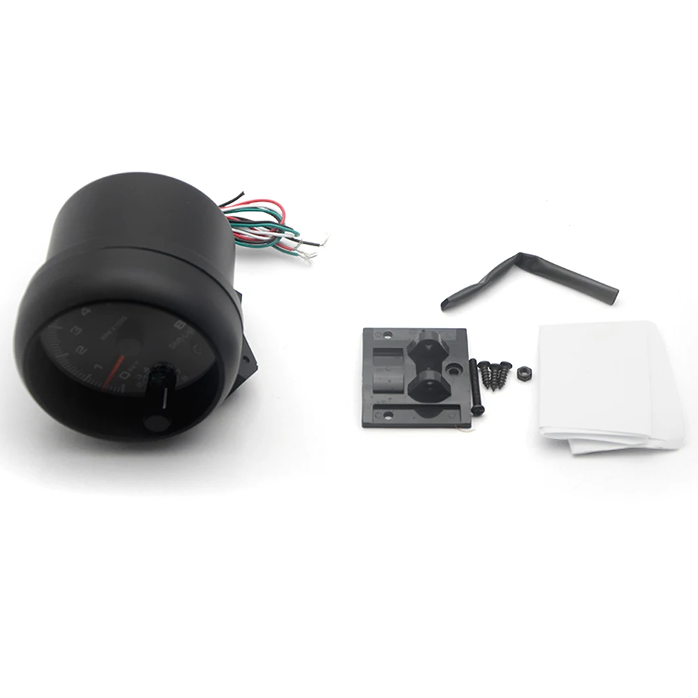 Электрический черный Тахометр 3 75 дюйма измеритель оборотов в
