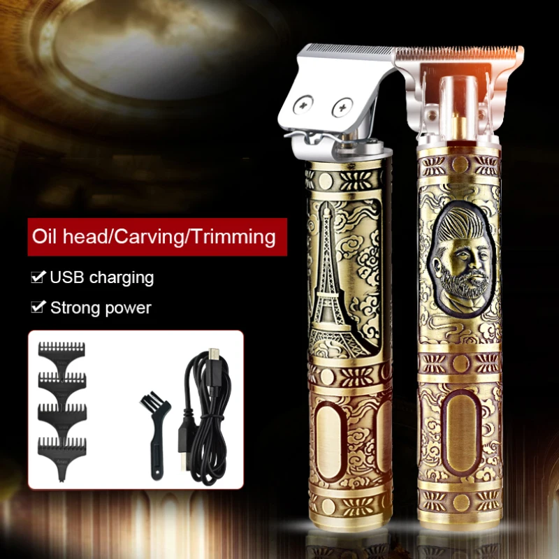 

Fashion Professional Men's Hair Trimmer Clipper 0mm Baldheaded Cutter Beard Shaving Precision Finishing Hair Cutting Machines