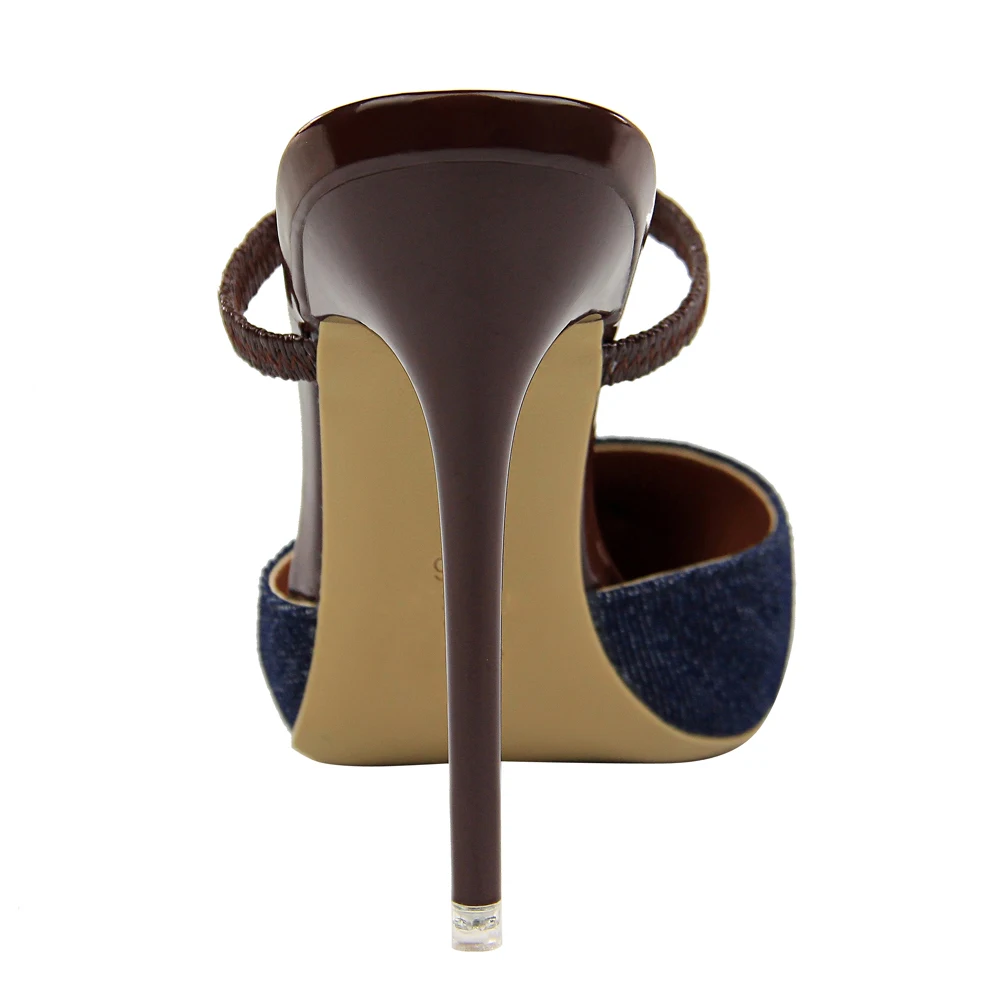 Plardin New Women Concise Fashion Ankle Strap Shoes Woman Pointed Toe Thin Heels Women's Buckle Slingbacks Pumps High | Обувь