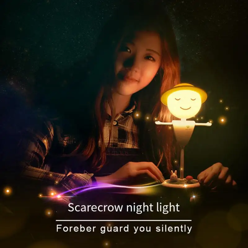 Светодиодный детский ночник с USB милый мультяшный носветильник ильник в виде