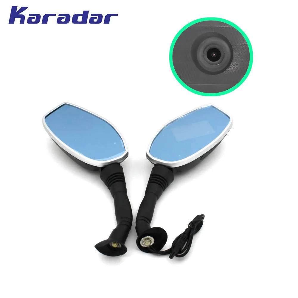 2018 Новый karadar мотоциклетные зеркало заднего вида видеорегистратор DVR 2 7 дюймов