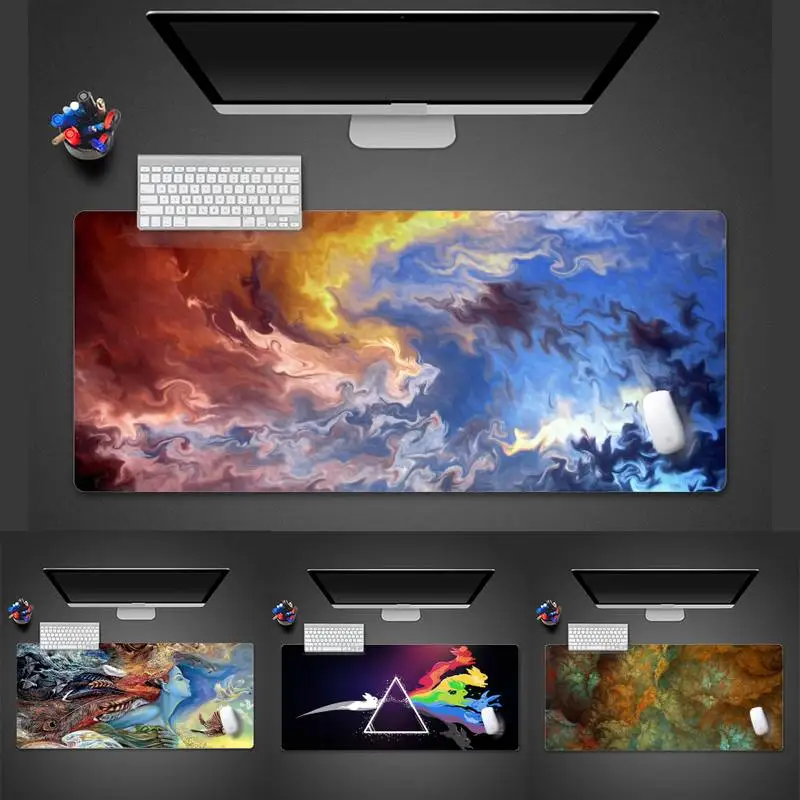 

Abstract art Beautiful Anime Mouse Mat Desk Table Protect Gamer Office Large Mouse Mat pad X XL Non-slip Laptop Cushion