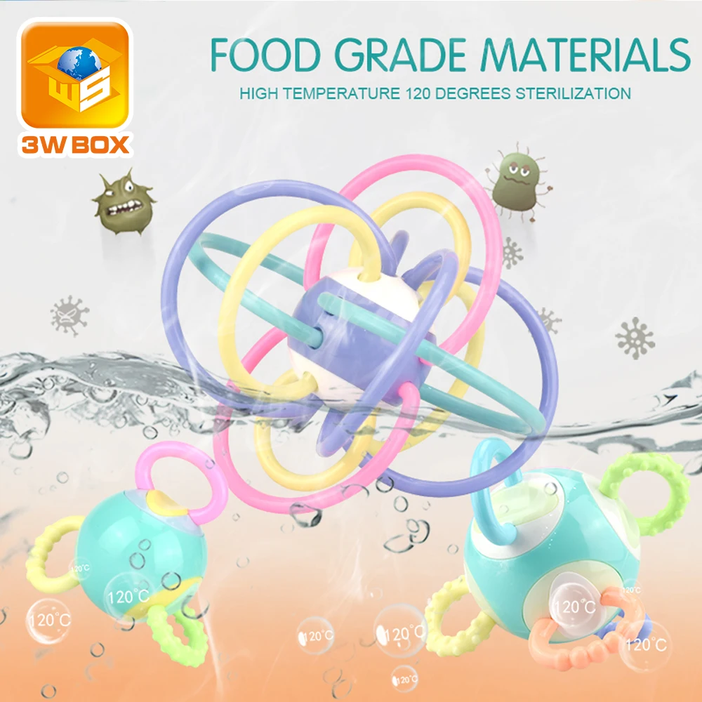 Детский силиконовый Прорезыватель для зубов на возраст 0 12 месяцев|Интерактивные