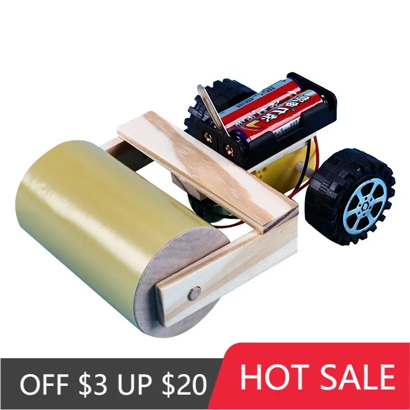 

Дорожный каток Diy Детская игрушка креативный научный эксперимент материал головоломка сборка модель подарок оптовая продажа