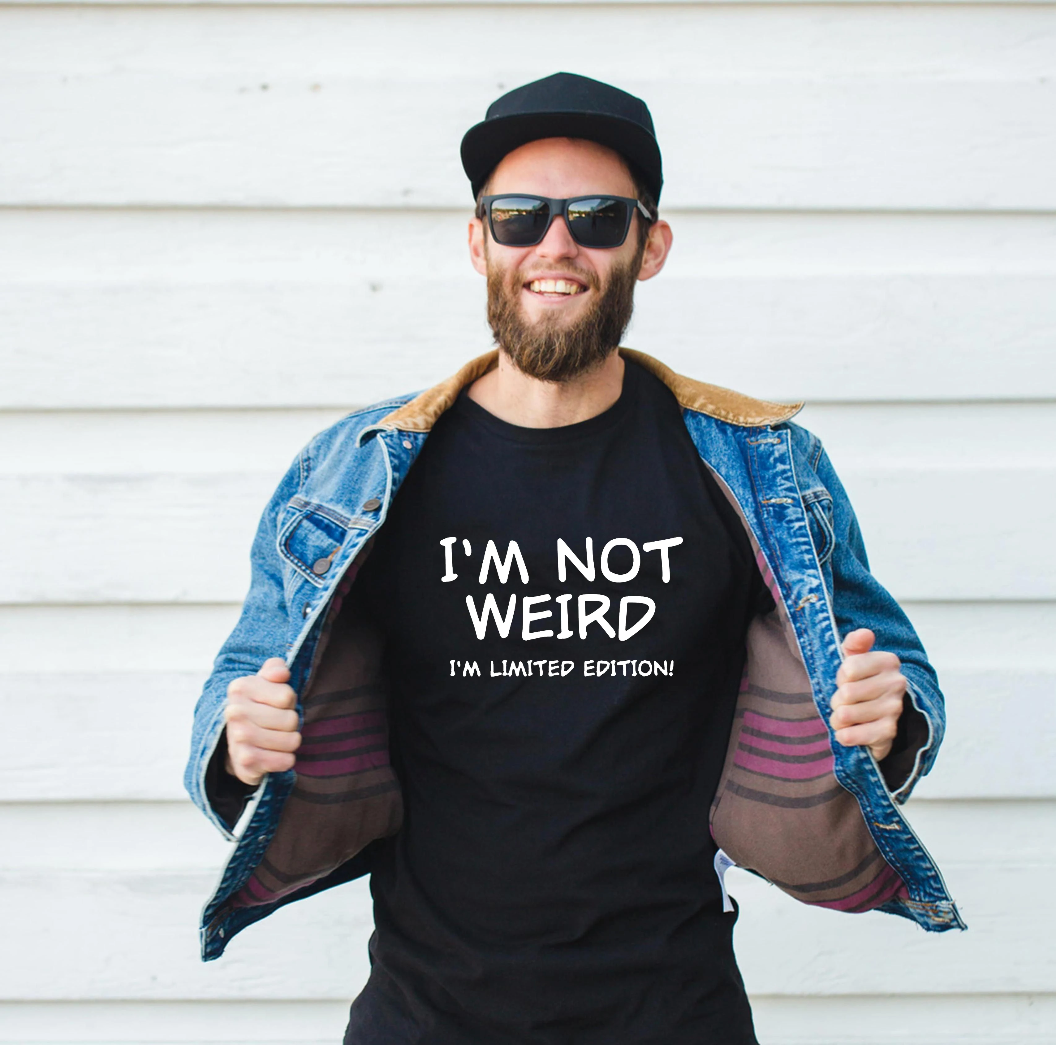 Im Not Weird Ограниченная серия Мужская Юмористическая графическая Новинка