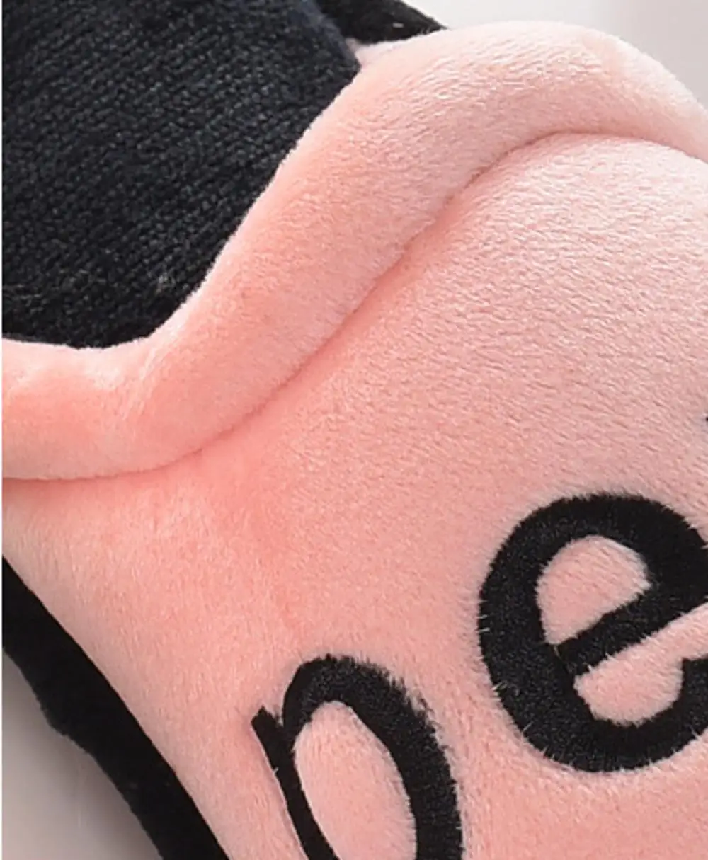 Тапочки из хлопчатобумажной ткани женские зимние теплые Нескользящие домашние