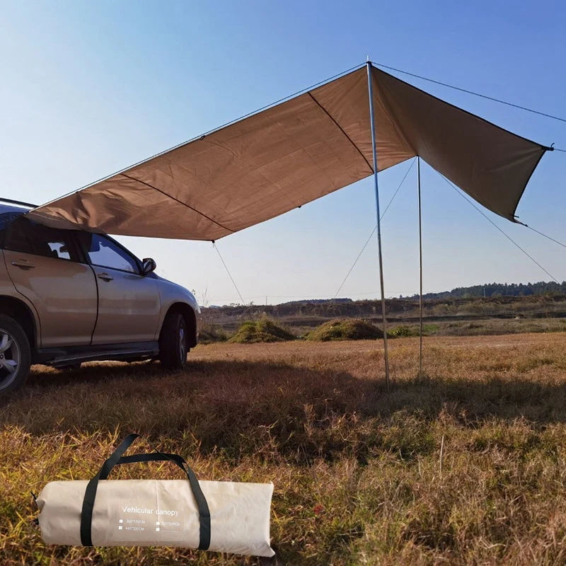 

Car Side Awning Waterproof Rooftop Car Sun Shelter Tent Roof for SUV Minivan Hatchback Camping Outdoor Travel