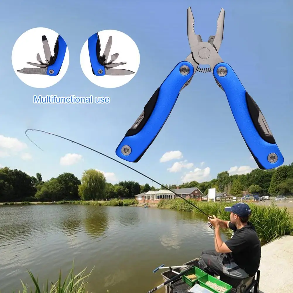 

Multifunctional stainless steel ergonomic fishing pliers, high hardness, aluminum alloy, wear-resistant, lightweight scabbard