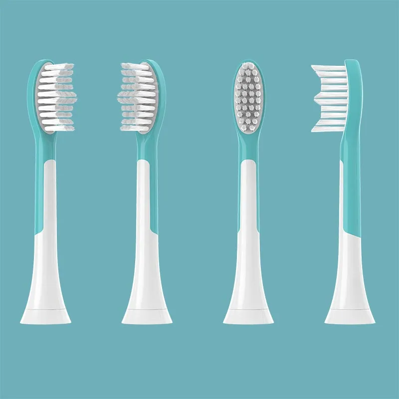 Replacement For Philips Kid HX6 Toothbrush Heads Sonicare Electric Tooth DuPont Soft Brush Heads Smart Clean Suitable Head