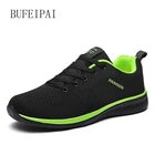 BUFEIPAI дешевые спортивные кроссовки на воздушной подушке Легкие дышащие кроссовки весенние модные женские мужские кроссовки