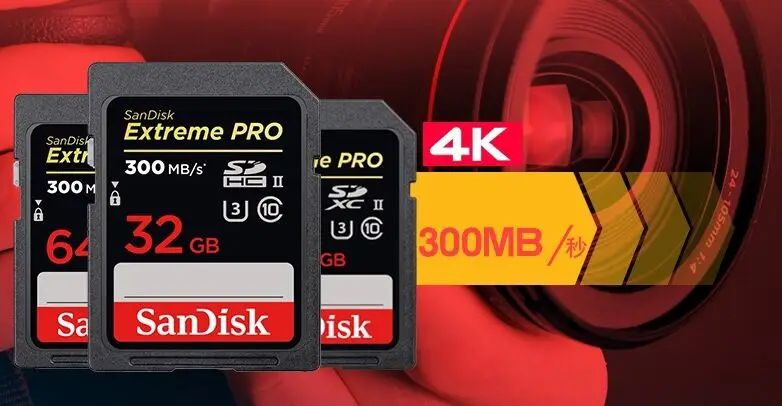 Карта памяти SanDisk Extreme Speed 64 ГБ UHS ll 128 300 МБ/с./с|Карты памяти| |