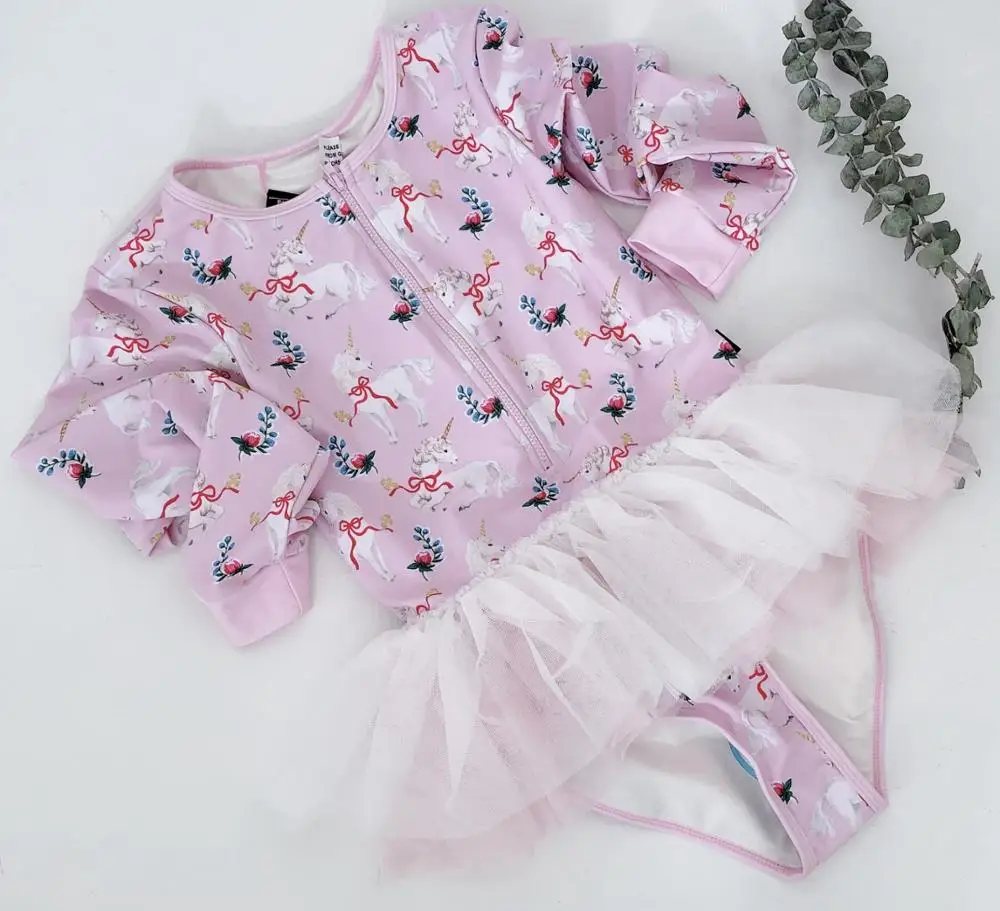 2020 летняя одежда для купания принцессы маленьких девочек балетная пачка с