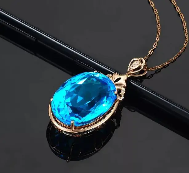 Женское Ожерелье с кулоном в форме яйца из розового золота 18 карат | Украшения и