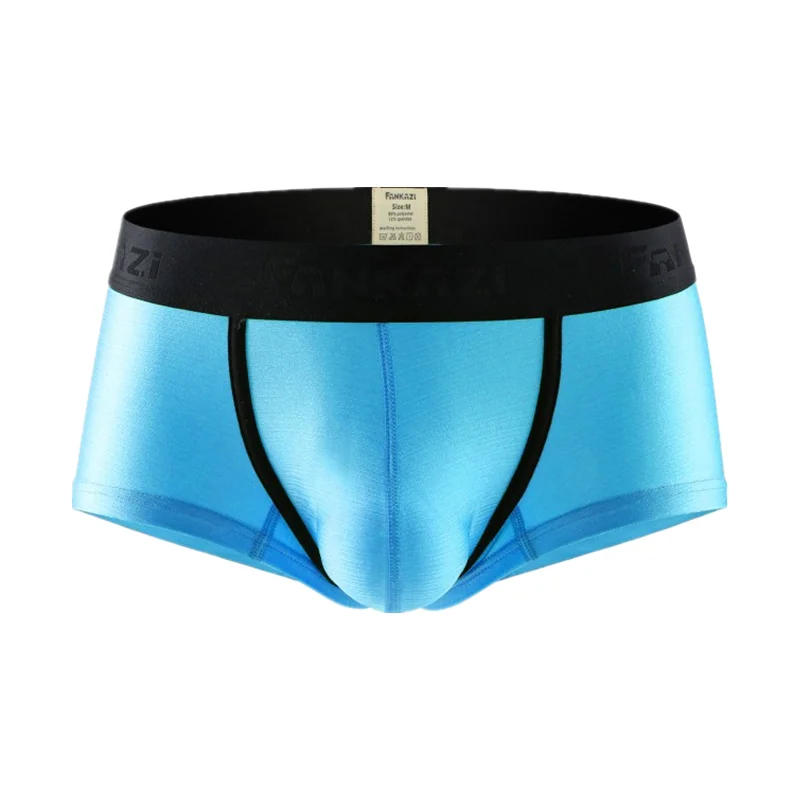 Для мужчин сексуальное нижнее белье трусы боксеры из дышащего нейлона